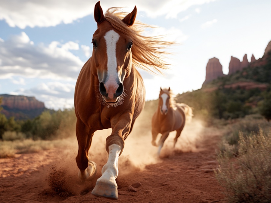 Quarter Horses in Sedona